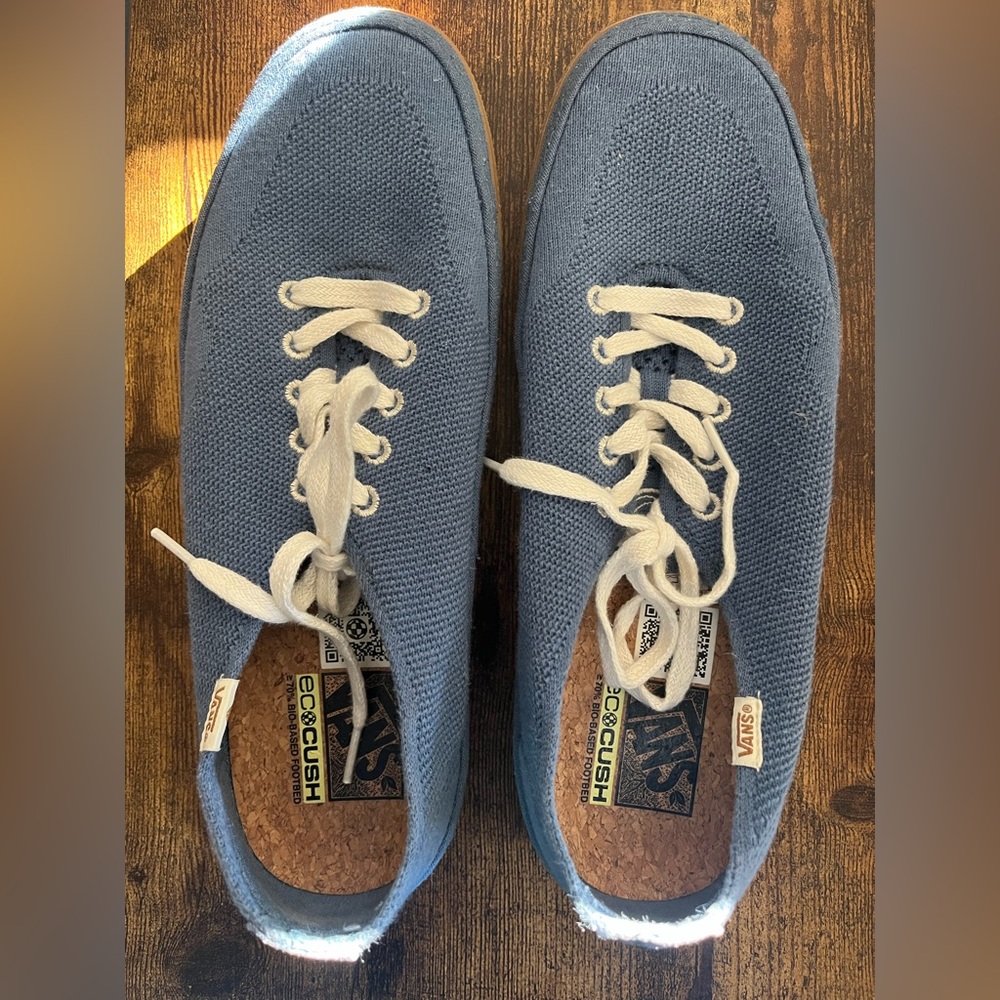 Vans Circle Vee Knit EcoCush Moonlight Blue/Gum Shoes Mens Size 12